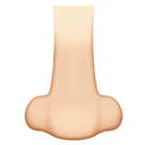 鼻子：浅肤色emoji素材一 160x160像素