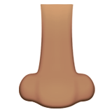 鼻子：中等肤色emoji素材一 160x160像素