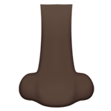 鼻子：深色肤色emoji素材一 160x160像素