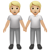 手牵手：中浅肤色emoji素材一 160x160像素