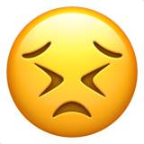 挣扎的脸emoji素材一 160x160像素