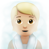 潮湿房间的人：中等浅肤色emoji素材一 160x160像素