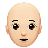 人物：肤色浅，秃顶emoji素材一 160x160像素