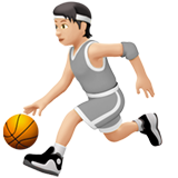 打球的人：浅肤色emoji素材一 160x160像素