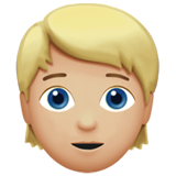 人物：中浅肤色，金发emoji素材一 160x160像素