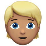 人物：中等肤色，金发emoji素材一 160x160像素
