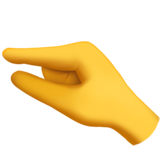 很短、捏住的手emoji素材一 160x160像素