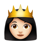 公主：浅肤色emoji素材一 160x160像素