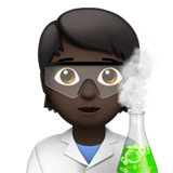 科学家:深色肤色emoji素材一 160x160像素
