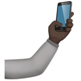 自拍：深色肤色emoji素材一 160x160像素