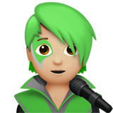 歌手：中浅肤色emoji素材一 160x160像素