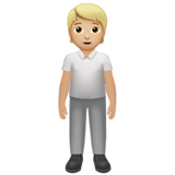 站立者：中浅肤色emoji素材一 160x160像素