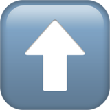 向上箭头emoji素材一 160x160像素