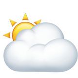 大云后的太阳emoji素材一 160x160像素