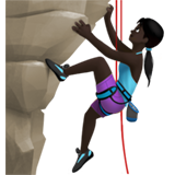 女性攀岩：肤色暗淡emoji素材一 160x160像素