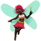 女仙女：深色肤色emoji素材一 160x160像素