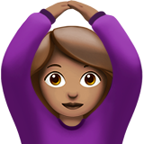 做“好”手势的女人：中等肤色emoji素材一 160x160像素