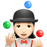 女性杂耍：浅肤色emoji素材一 160x160像素