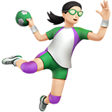 打手球的女人：浅肤色emoji素材一 160x160像素