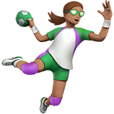 打手球的女人：中等肤色emoji素材一 160x160像素