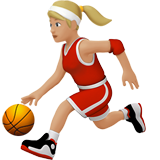 打球的女人：中浅肤色emoji素材一 160x160像素