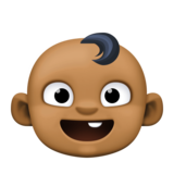 宝宝：中黑肤色emoji素材一 160x160像素
