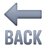 后箭头emoji素材一 160x160像素