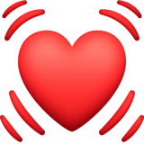 跳动的心脏emoji素材一 160x160像素