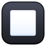 黑色方形按钮emoji素材一 160x160像素