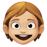 儿童：中浅肤色emoji素材一 160x160像素