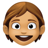 儿童：中等肤色emoji素材一 160x160像素