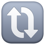 顺时针垂直箭头emoji素材一 160x160像素