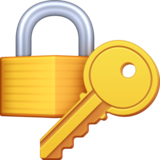 用钥匙锁定emoji素材一 160x160像素