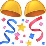 五彩纸屑球emoji素材一 160x160像素