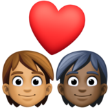 情侣: 成人成人中等肤色较深肤色emoji素材一 160x160像素