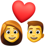 情侣：女人，男人emoji素材一 160x160像素