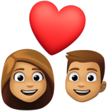 情侣: 中等肤色emoji素材一 160x160像素