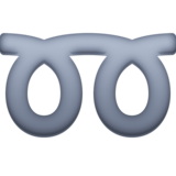 双卷曲环emoji素材一 160x160像素