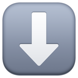 向下箭头emoji素材一 160x160像素