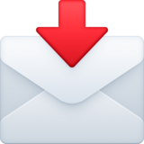 带箭头的信封emoji素材一 160x160像素