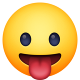 有舌头的脸emoji素材一 160x160像素