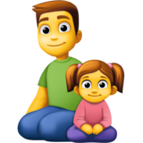 家庭：男人，女孩emoji素材一 160x160像素