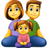 家庭：男人，女人，女孩emoji素材一 160x160像素