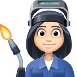 工厂女人:浅肤色emoji素材一 160x160像素