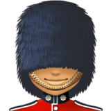 女警卫：中等肤色emoji素材一 160x160像素