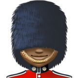 女警卫：深色肤色emoji素材一 160x160像素