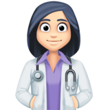 女保健员：浅肤色emoji素材一 160x160像素