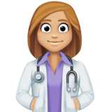 女保健员：中浅肤色emoji素材一 160x160像素