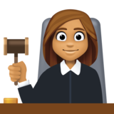 女法官：中等肤色emoji素材一 160x160像素
