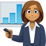 女上班族：中等肤色emoji素材一 160x160像素